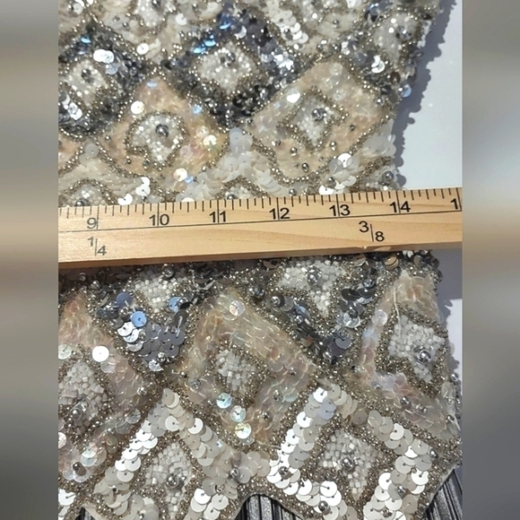 Neiman Marcus Vintage George F Couture Beaded Formal Gown - Picture 8 of 11